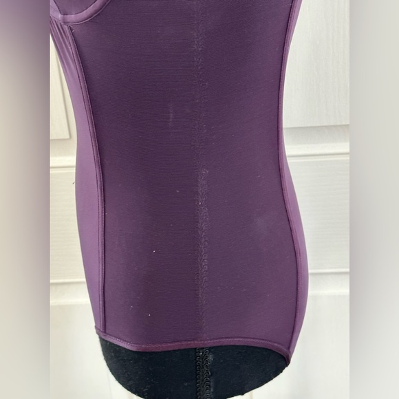 Victoria’s Secret Eggplant Bodysuit with sheer panels along the sides, 34C - Picture 11 of 14